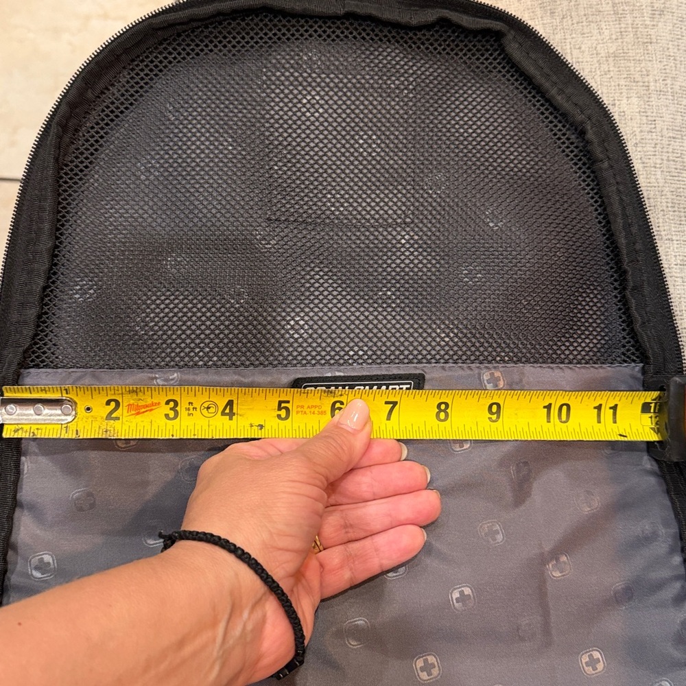 SwissGear Black Laptop Backpack with Red Accents - Picture 11 of 12